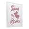 Stupell Industries Read More Books Pink Framed Print Under Glass, design by Marcus Prime